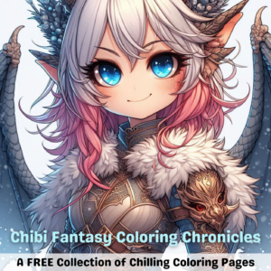 Chibi Fantasy Coloring Chronicles Winter Chill free coloring pages gallery main image